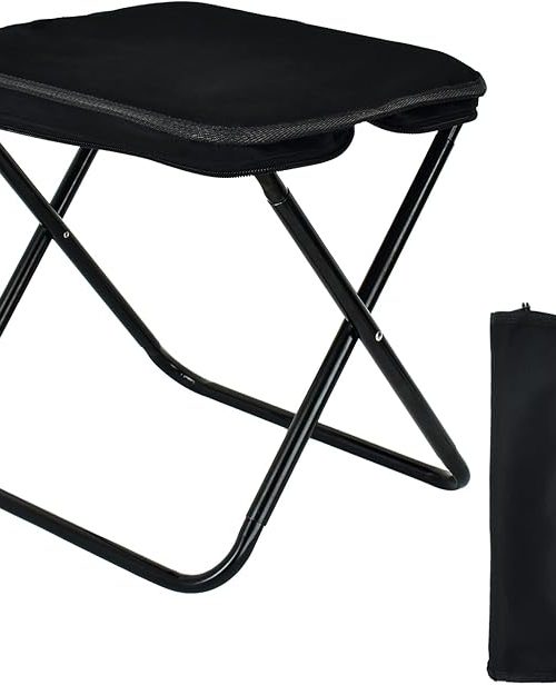Collapsible Stool, Portable Chair, Lightweight Portable Stool for Adults, Portable Chairs for Adults, Holds Up to 330LBS, Ideal for Camping, Hiking, Outdoors, and Events